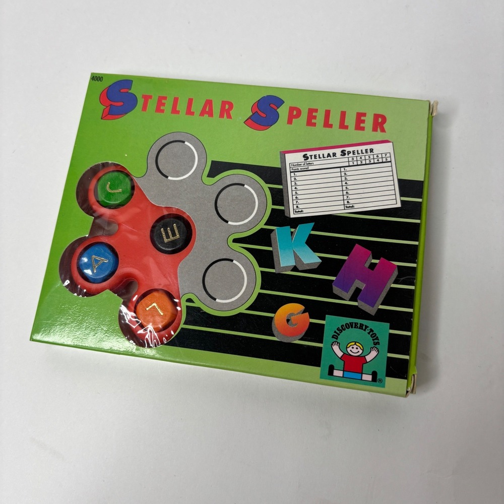 Vintage 1993 Discovery Toys‎ Stellar Speller Word Spelling Game 4000 Retro 90s
